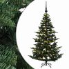 vidaXL Brad de Crăciun artificial cu glob 120 cm 150 LED-uri Alb cald