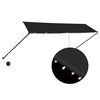 vidaXL Copertină retractabilă cu LED, antracit, 350 x 150 cm