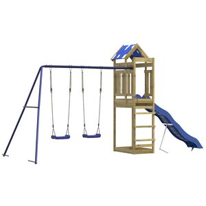 vidaXL Set de joacă pentru exterior, lemn de pin impregnat