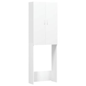 vidaXL Dulap mașina de spălat, alb, 64x25,5x190 cm