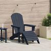 vidaXL Scaun Adirondack Albastru marin 82 x 74 x 92 cm HDPE