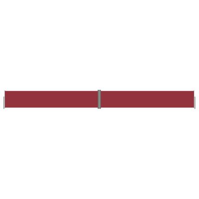 vidaXL Copertină laterală retractabilă, roșu, 117x1200 cm
