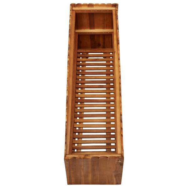 vidaXL Strat înălțat de grădină, 100x30x50 cm, lemn masiv de acacia