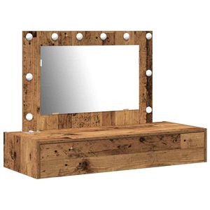vidaXL Masă de Machiaj Maro 100 x 40 x 70 cm Lemn prelucrat