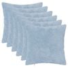 vidaXL Husă pentru pernă 6 buc. HEERLEN Albastru deschis 30 x 30 cm