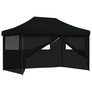 vidaXL Cort pentru Petreceri 292 x 440 x 315 cm Negru Material Oxford