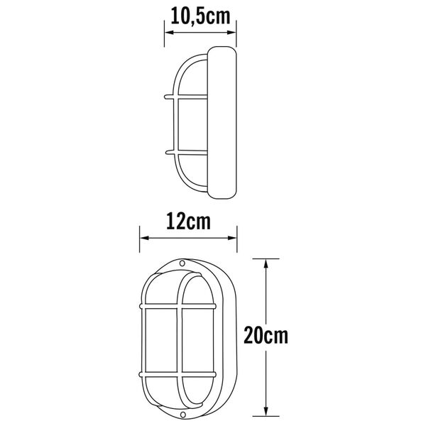 KONSTSMIDE Lampă de perete Elmas, alb mat,plastic
