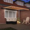 vidaXL Cortina Retractabilă galben și portocaliu 300 x 250 cm țesătură