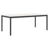 vidaXL Masă de dining Alb 200 x 100 x 75 cm Lemn de pin masiv