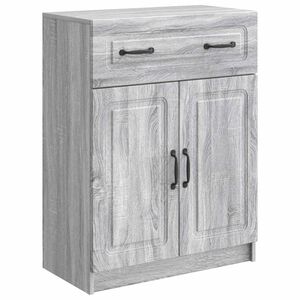 vidaXL Bufet cu sertar Sonoma gri 66 x 34,5 x 87 cm Lemn prelucrat