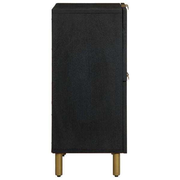 vidaXL Dulap, negru, 60x33x75 cm, lemn prelucrat