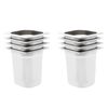 vidaXL Recipiente Gastronorm 8 buc. GN 1/6 200 mm oțel inoxidabil