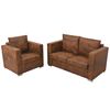 vidaXL Set canapea 2 piese Imitație piele &icirc;ntoarsă