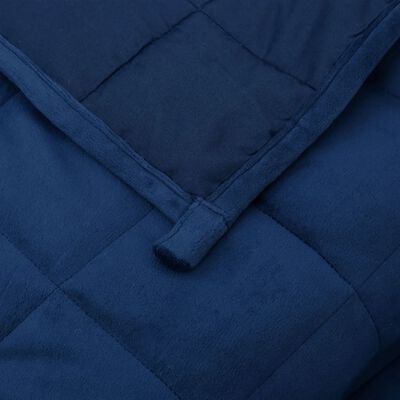 vidaXL Pătură grea, albastru, 200x220 cm, 13 kg, textil