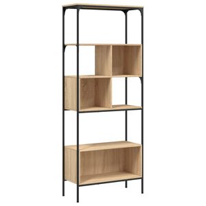 vidaXL Bibliotecă cu 5 niveluri, stejar sonoma, 76x33x188,5 cm, lemn
