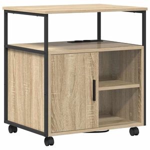 vidaXL Cabinet cu Stație de &Icirc;ncărcare Stejar Sonoma 61 x 46 x 67 cm