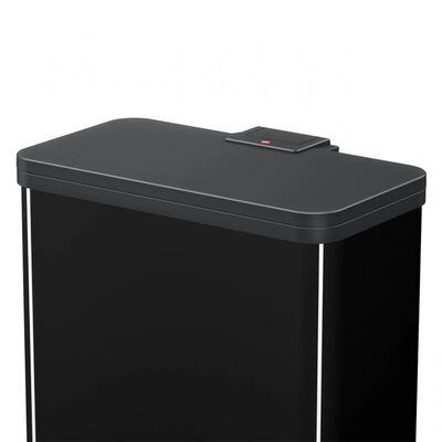 Hailo Coș de gunoi cu pedală Oko Duo Plus, negru, 17 L+9 L, mărime L