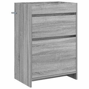vidaXL Dulap sub chiuvetă pentru baie Sonoma gri 56 x 37,5 x 81 cm