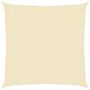 vidaXL Pânză parasolar, crem, 2,5 x 2,5 m, HDPE, 160 g/m²