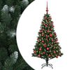 vidaXL Brad de Crăciun artificial cu globuri 120 cm 150 LED-uri