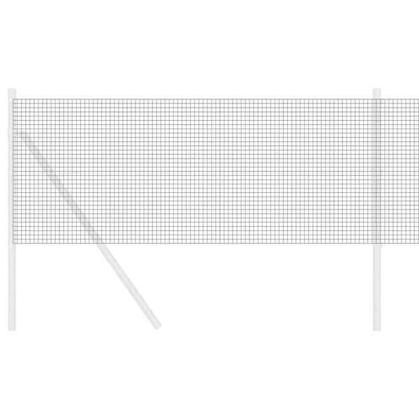 vidaXL Gard din sârmă sudată Gri 0.4 x 25 m Oțel