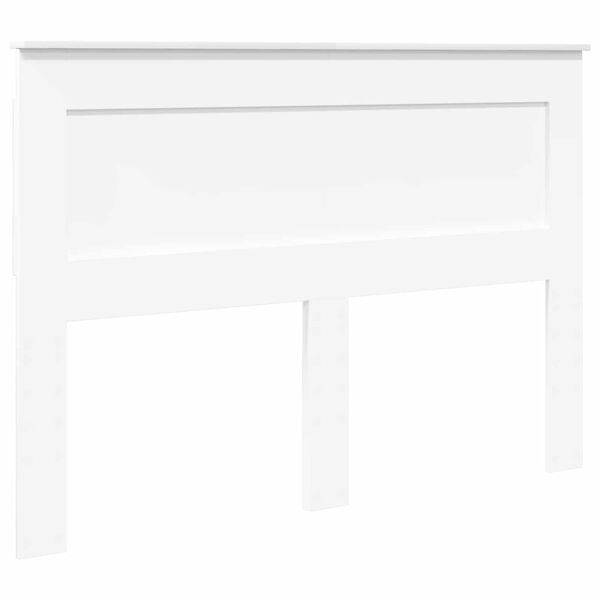 vidaXL Tăblie cap cu headboard Alb 140 cm Lemn compozit