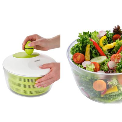 Leifheit Centrifugă pentru salată „Trend”, alb și verde, 4 L