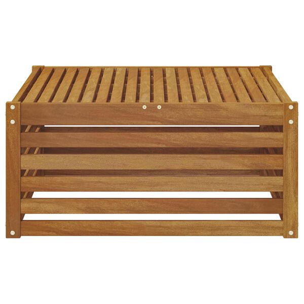 vidaXL Canapea de exterior cu braț final natural 115 x 83 x 73 cm