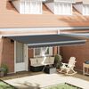 vidaXL Cortina Retractabilă Antracit și gri 400 &times; 300 cm
