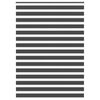 vidaXL Jaluzea tip zebra neagră lățime țesătură 150,9 cm poliester