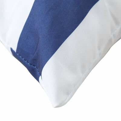 vidaXL Perne decorative, 4 buc., albastru și alb, 40x40 cm, textil