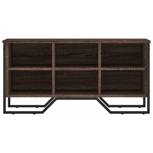 vidaXL Pantofar, stejar maro, 90x38x45,5 cm, lemn prelucrat