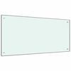 vidaXL Panou antistropi de bucătărie, culoare lapte, 120x60 cm sticlă securizată