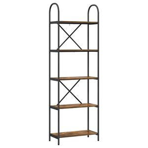 vidaXL Raft pentru cărți 5 niveluri 60 x 30 x 183 cm Lemn prelucrat