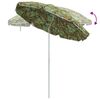 vidaXL Parasol de Plajă Verde 206 x 206 x 212 cm Poliester și metal