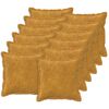 vidaXL Husă pentru pernă 12 pcs HOUTEN Galben 45 x 45 cm