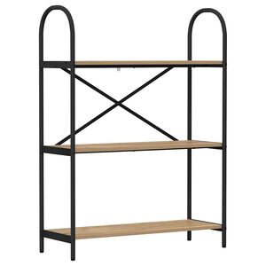 vidaXL Raft pentru cărți 3 niveluri 80 x 30 x 109 cm Lemn prelucrat