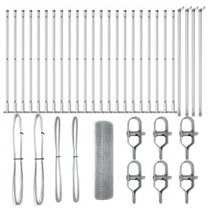 vidaXL St&acirc;lp de gard. Argintiu