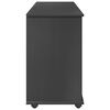 vidaXL Cabinet mobil cu roata Gri 100 x 39 x 65,5 cm Lemn de pin masiv