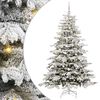 vidaXL Brad de Crăciun artificial cu ramuri articulare Alb 180 cm