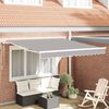vidaXL Cortina Retractabilă 300 x 250 cm Gri deschis