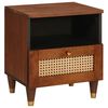 vidaXL Dulap de noapte Maro 40 x 33 x 46 cm Lemn masiv de acacia