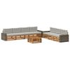 vidaXL Set de canapele de exterior 8 pcs Natural și gri deschis