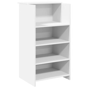 vidaXL Birou de recepție, alb, 55x50x103,5 cm, lemn stratificat