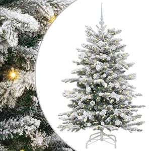vidaXL Brad de Crăciun artificial cu ramuri articulare Alb 150 cm