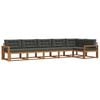 vidaXL Set de canapele de exterior 6 buc. Natural și Antracit