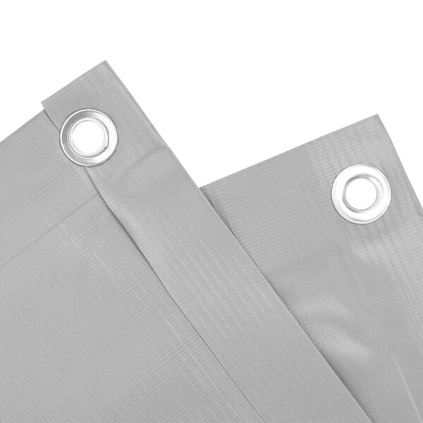 vidaXL Paravan de balcon, gri, 500x120 cm, PVC