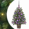 vidaXL Brad de Crăciun artificial cu 150 LED Verde 75 cm PE și PVC