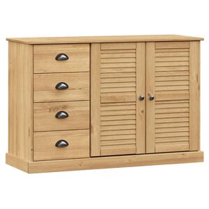 vidaXL Servantă cu sertare VIGO, 113x40x75 cm, lemn masiv de pin