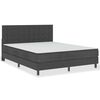 vidaXL Pat continental, gri &icirc;nchis, 160 x 200 cm, material textil